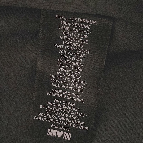 Final price 🔥NWT SAM EDELMAN Lambskin Leather Moto Jacket, M - Picture 6 of 7